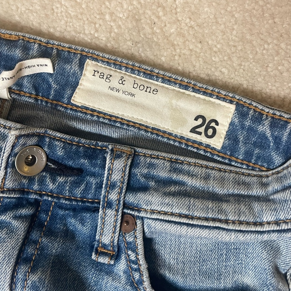Rag & Bone Blue Denim Jeans